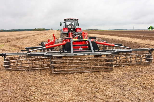 Tractor with equipment